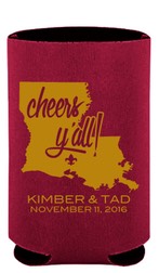 Cheers Y'all Lafayette Louisiana Koozies