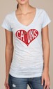 LALadyFanCajunsHeartShirt