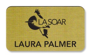 LASOAR Brass Engraved Nametag