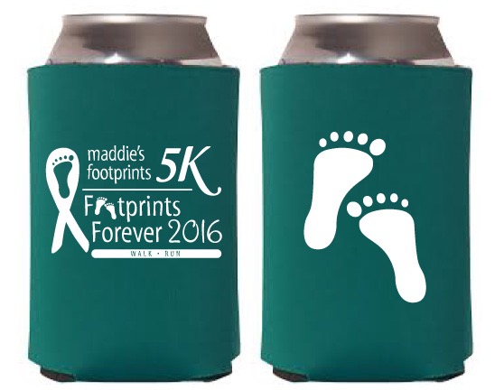 Maddies Footprints - Footprints Forever 2016-Koozie