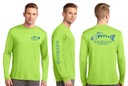 Redbone Fishing Team Lime Green Long Sleeve Shirts