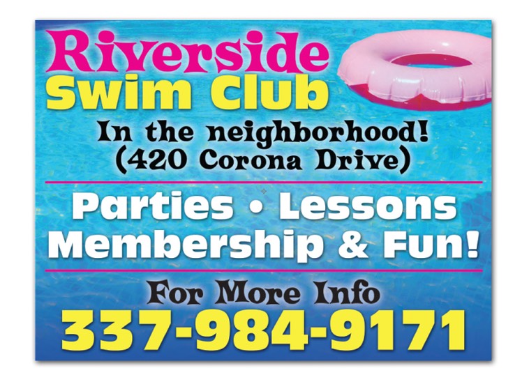 Riverside Swim Club - Yard Signs
