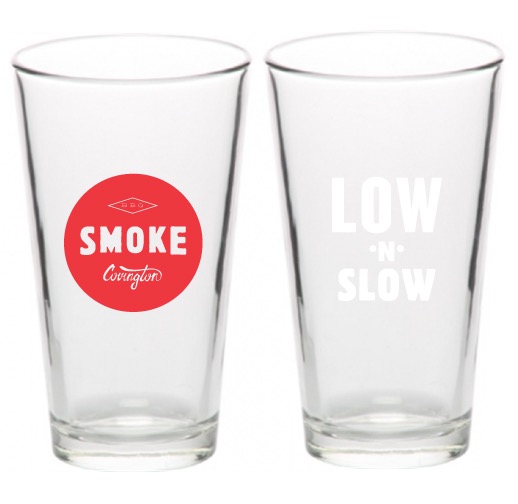 Smoke BBQ 16 oz. Glasses