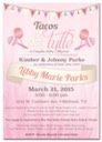 Tacos and Tulle Couples Baby Shower Invitation