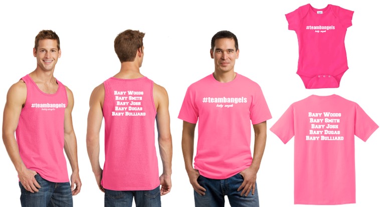 Team Baby Angels - Maddies Footprints - Footprints Forever 2015 5K Shirts